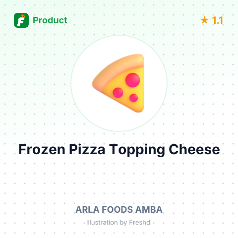 Frozen Pizza Topping Cheese – summary card, no photo uploaded yet