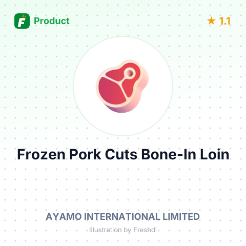 Frozen Pork Cuts Bone-In Loin – summary card, no photo uploaded yet