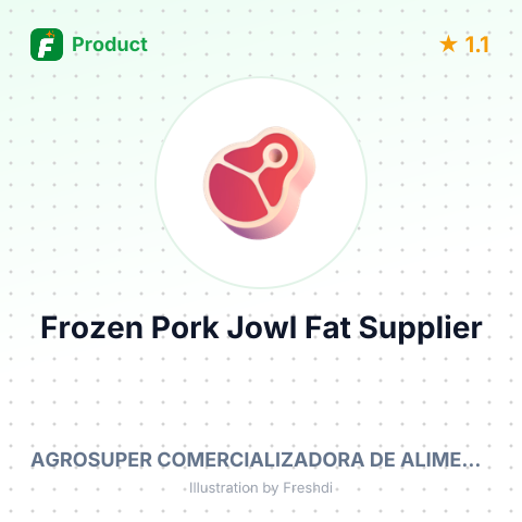 Frozen Pork Jowl Fat – summary card, no photo uploaded yet