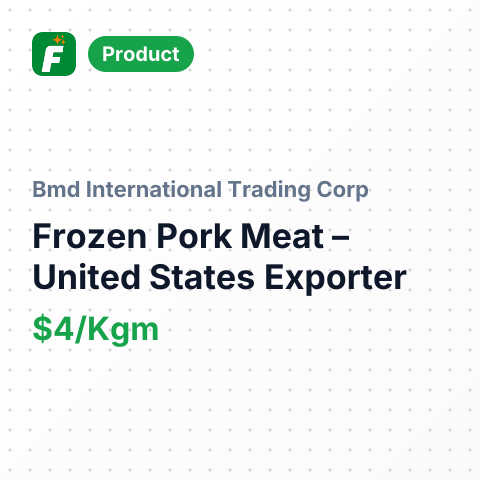 Frozen Pork Meat – summary card, no photo uploaded yet