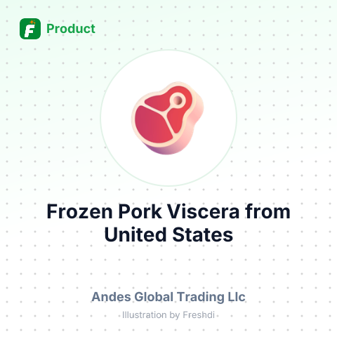 Frozen Pork Viscera – summary card, no photo uploaded yet