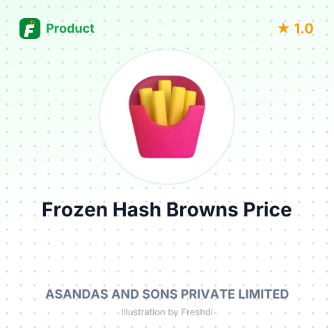 Frozen Potato Product - Hash Brown Round – summary card, no photo uploaded yet