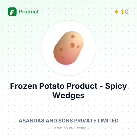 Frozen Potato Product - Spicy Wedges – summary card, no photo uploaded yet
