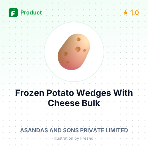 Frozen Potato Product - Wedges with Cheese – summary card, no photo uploaded yet