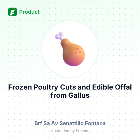 Frozen Poultry Cuts and Edible Offal from Gallus Domesticus – summary card, no photo uploaded yet