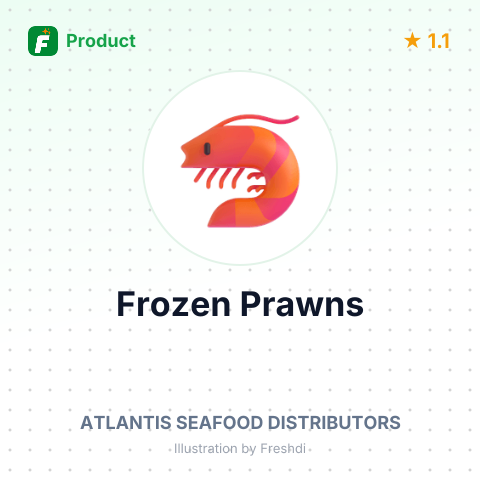 Frozen Prawns – summary card, no photo uploaded yet