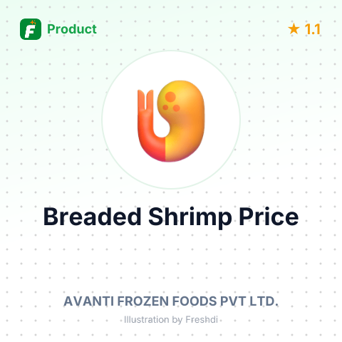 Frozen Pre-Cooked Breaded Garlic Peeled and Deveined Tail-On Vannamei Shrimp – summary card, no photo uploaded yet