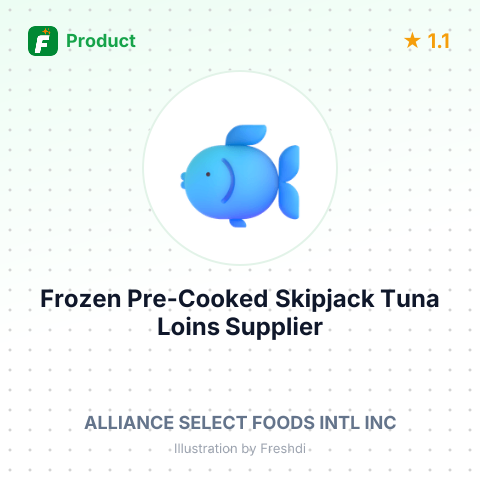 Frozen Pre-Cooked Skipjack Tuna Loins – summary card, no photo uploaded yet