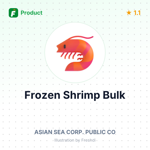 Frozen Pre-Fried Peeled Deveined Tail-On Vannamei White Shrimp IQF with Thai Sweet Chili Sauce – summary card, no photo uploaded yet