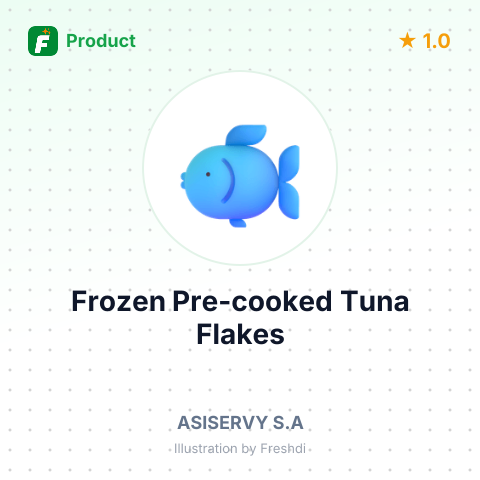 Frozen Pre-cooked Tuna Flakes – summary card, no photo uploaded yet