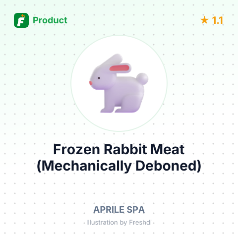 Frozen Rabbit Meat (Mechanically Deboned) – summary card, no photo uploaded yet