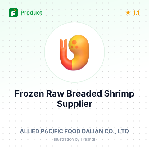 Frozen Raw Breaded Shrimp – summary card, no photo uploaded yet