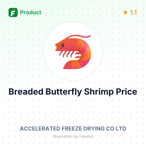 Frozen Raw Coconut Breaded Butterfly Shrimp – summary card, no photo uploaded yet
