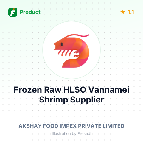 Frozen Raw HLSO Vannamei Shrimp – summary card, no photo uploaded yet