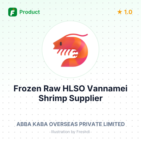 Frozen Raw HLSO Vannamei Shrimp – summary card, no photo uploaded yet