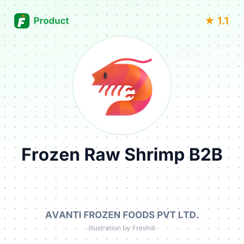 Frozen Raw Vannamei Shrimps IQF – summary card, no photo uploaded yet