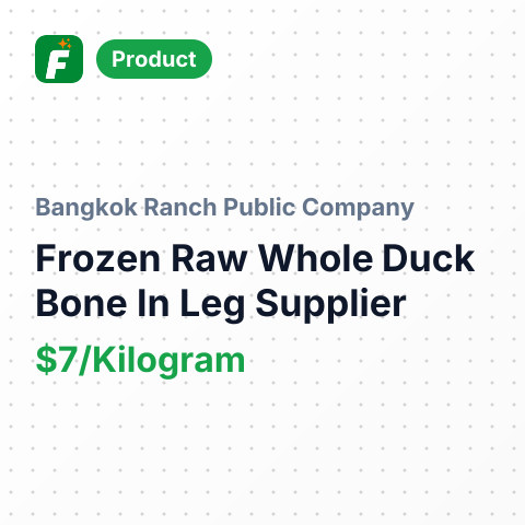 Frozen Raw Whole Duck Bone In Leg – summary card, no photo uploaded yet