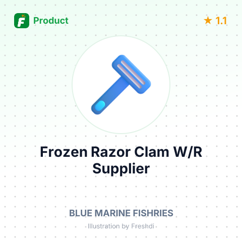 Frozen Razor Clam W/R – summary card, no photo uploaded yet