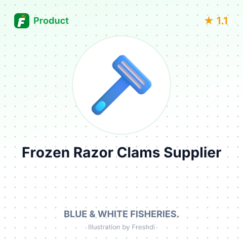 Frozen Razor Clams – summary card, no photo uploaded yet