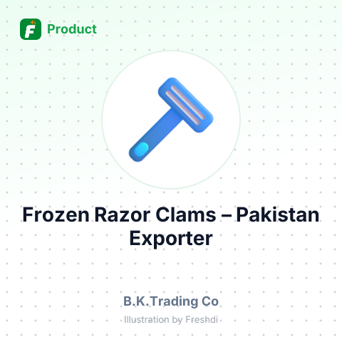 Frozen Razor Clams – summary card, no photo uploaded yet