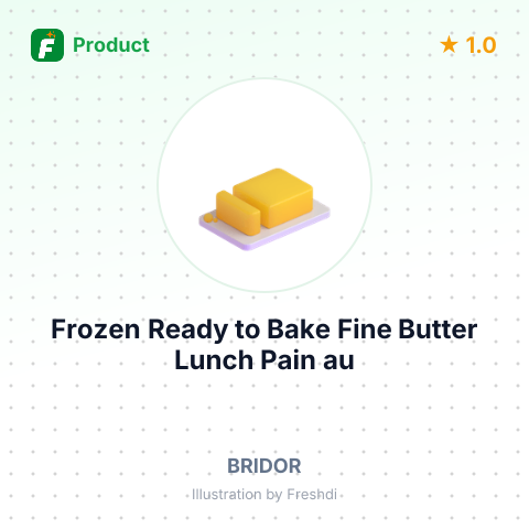 Frozen Ready to Bake Fine Butter Lunch Pain au Chocolat – summary card, no photo uploaded yet