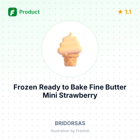 Frozen Ready to Bake Fine Butter Mini Strawberry Lattice – summary card, no photo uploaded yet