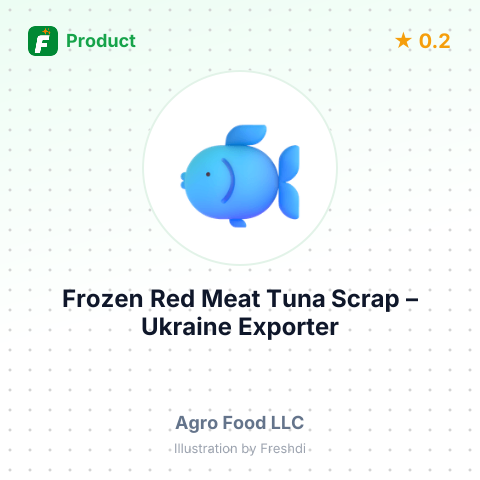 Frozen Red Meat Tuna Scrap – summary card, no photo uploaded yet