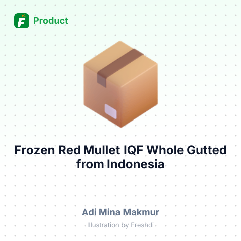 Frozen Red Mullet IQF Whole Gutted – summary card, no photo uploaded yet