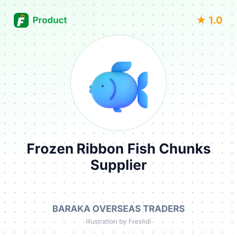 Frozen Ribbon Fish Chunks – summary card, no photo uploaded yet
