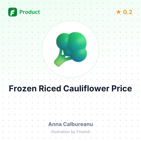Frozen Riced Cauliflower – summary card, no photo uploaded yet