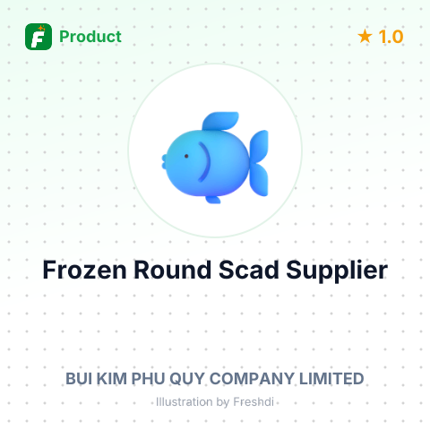 Frozen Round Scad (Size: 21-25 pcs/kg) – summary card, no photo uploaded yet