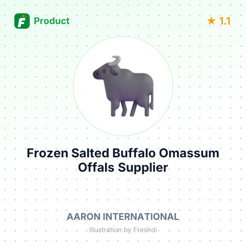 Frozen Salted Buffalo Omassum Offals – summary card, no photo uploaded yet