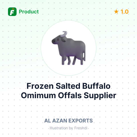 Frozen Salted Buffalo Omimum Offals (Pet Food) – summary card, no photo uploaded yet