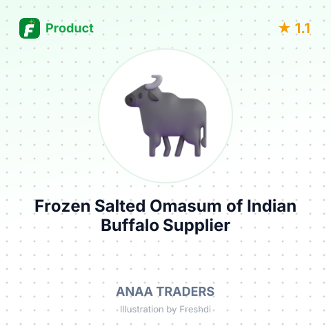 Frozen Salted Omasum (Stomach) of Indian Buffalo – summary card, no photo uploaded yet