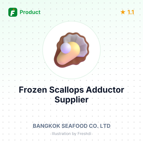 Frozen Scallops Adductor – summary card, no photo uploaded yet