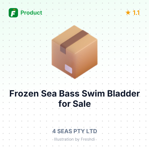 Frozen Sea Bass Swim Bladder – summary card, no photo uploaded yet
