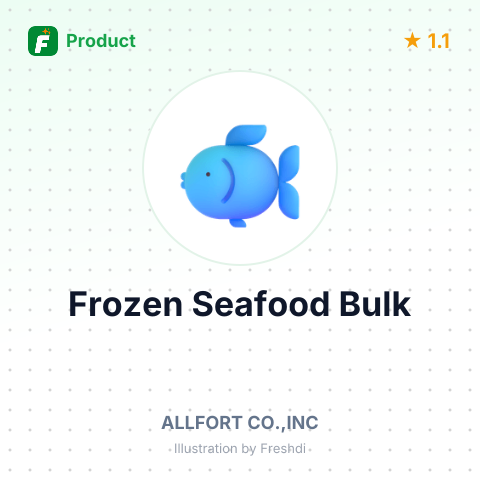Frozen Seafood – product summary card, no photo uploaded yet