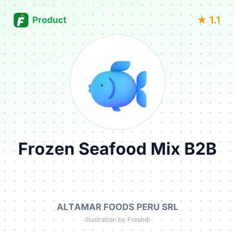 Frozen Seafood Mix IQF – summary card, no photo uploaded yet
