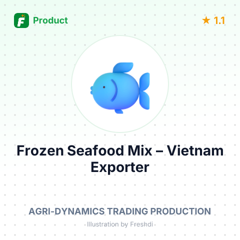 Frozen Seafood Mix – summary card, no photo uploaded yet