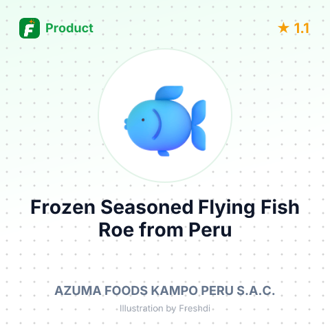 Frozen Seasoned Flying Fish Roe – summary card, no photo uploaded yet