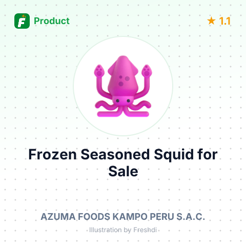 Frozen Seasoned Giant Squid Wings and Strips – summary card, no photo uploaded yet
