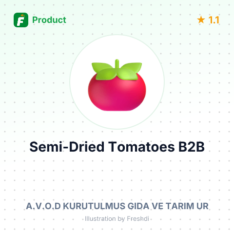 Frozen Semi-Dried Tomato Segments – summary card, no photo uploaded yet