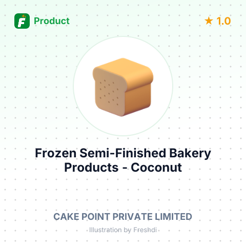 Frozen Semi-Finished Bakery Products - Coconut Gallate – summary card, no photo uploaded yet