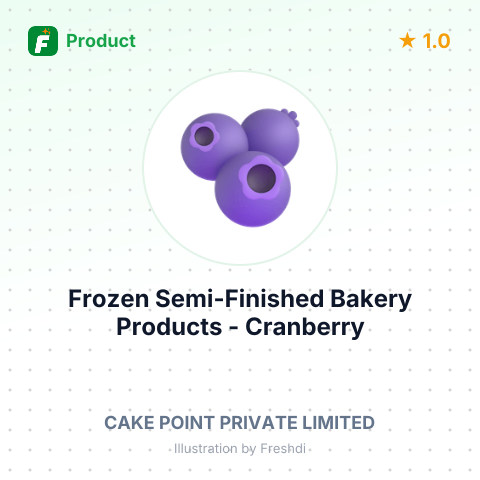 Frozen Semi-Finished Bakery Products - Cranberry Walnut Cake and Muffin – summary card, no photo uploaded yet