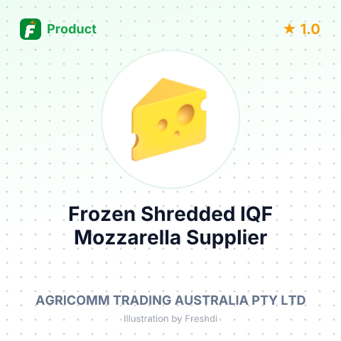 Frozen Shredded IQF Mozzarella – summary card, no photo uploaded yet