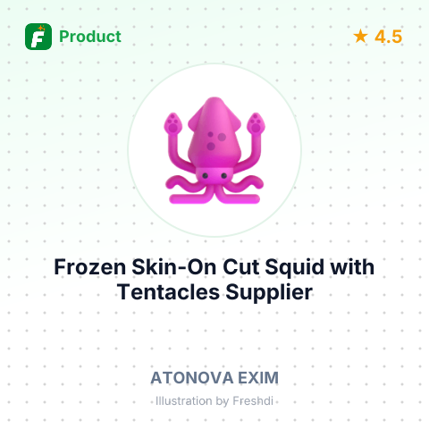 Frozen Skin-On Cut Squid with Tentacles – summary card, no photo uploaded yet
