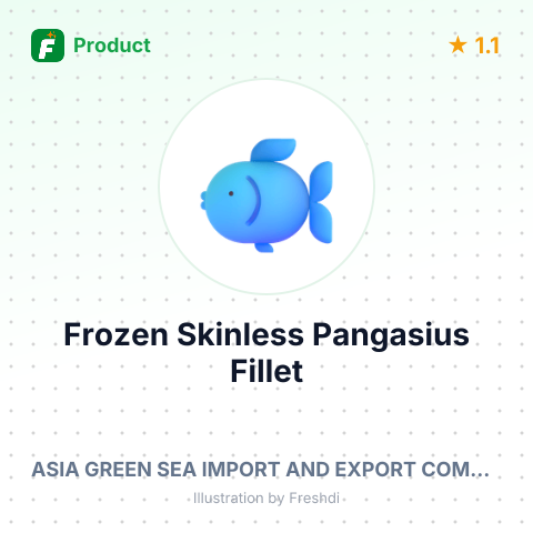 Frozen Skinless Pangasius Fillet – summary card, no photo uploaded yet