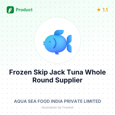 Frozen Skip Jack Tuna Whole Round – summary card, no photo uploaded yet