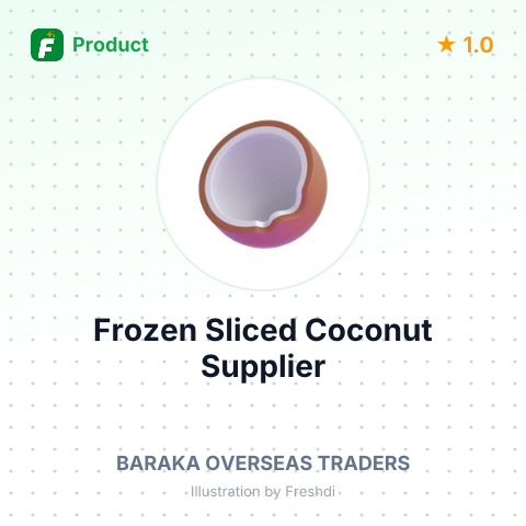 Frozen Sliced Coconut – summary card, no photo uploaded yet