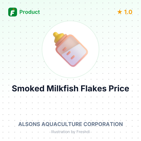 Frozen Smoked Deboned Baby Cooked Milkfish Flakes – summary card, no photo uploaded yet